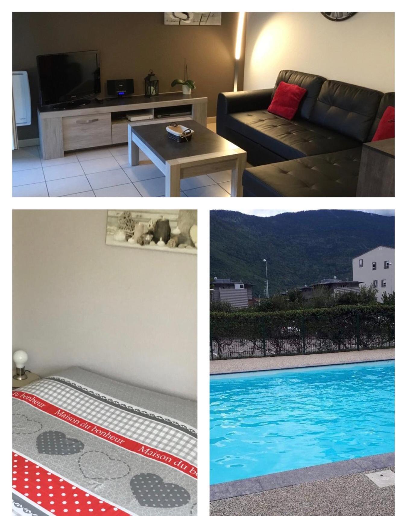 L Edelweiss Et Sa Piscine Apartment Albertville Exterior photo